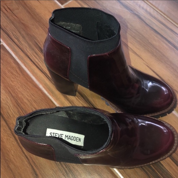 Steve Madden Shoes - Red chunky boots